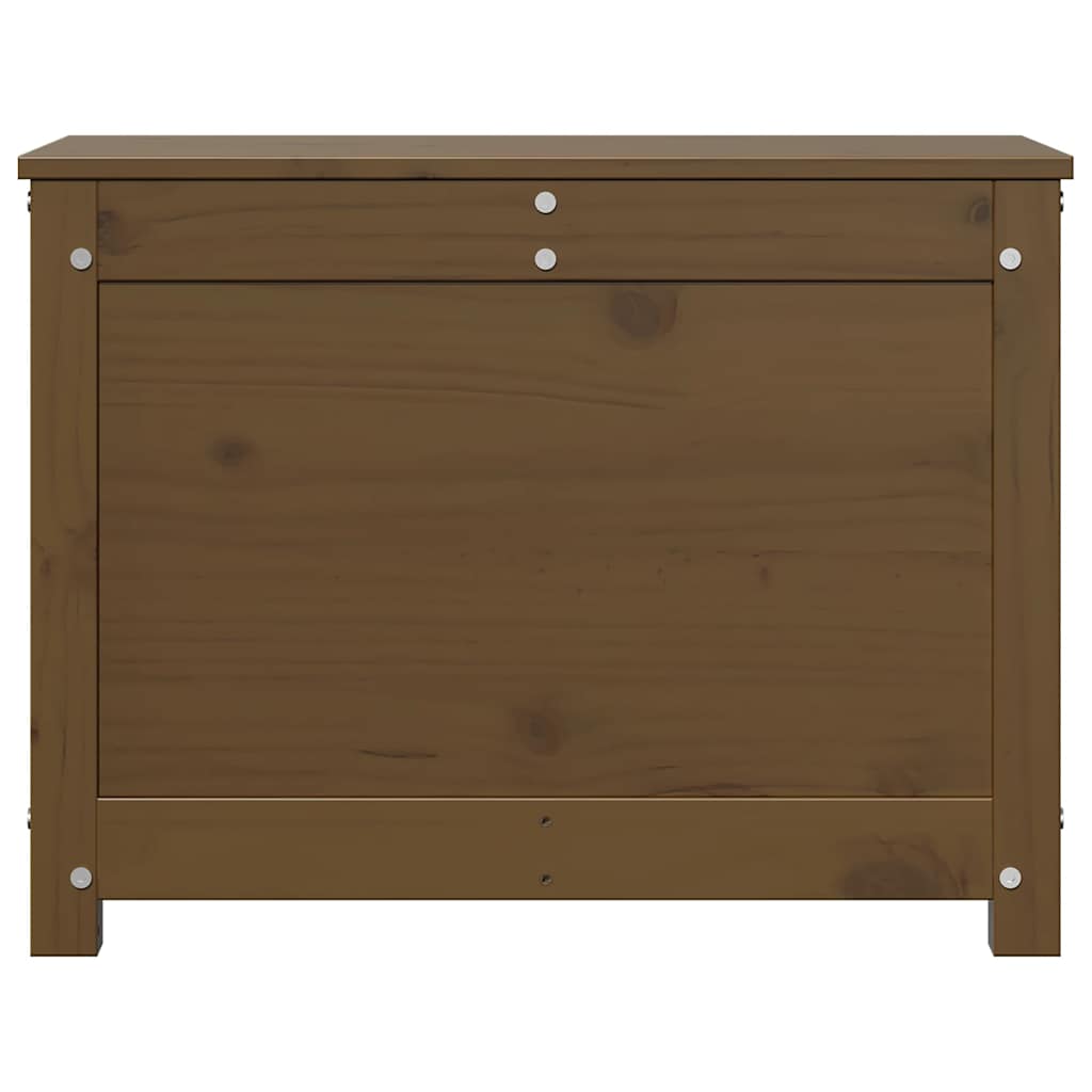 Storage Box Honey Brown 60x32x45.5 cm Solid Wood Pine