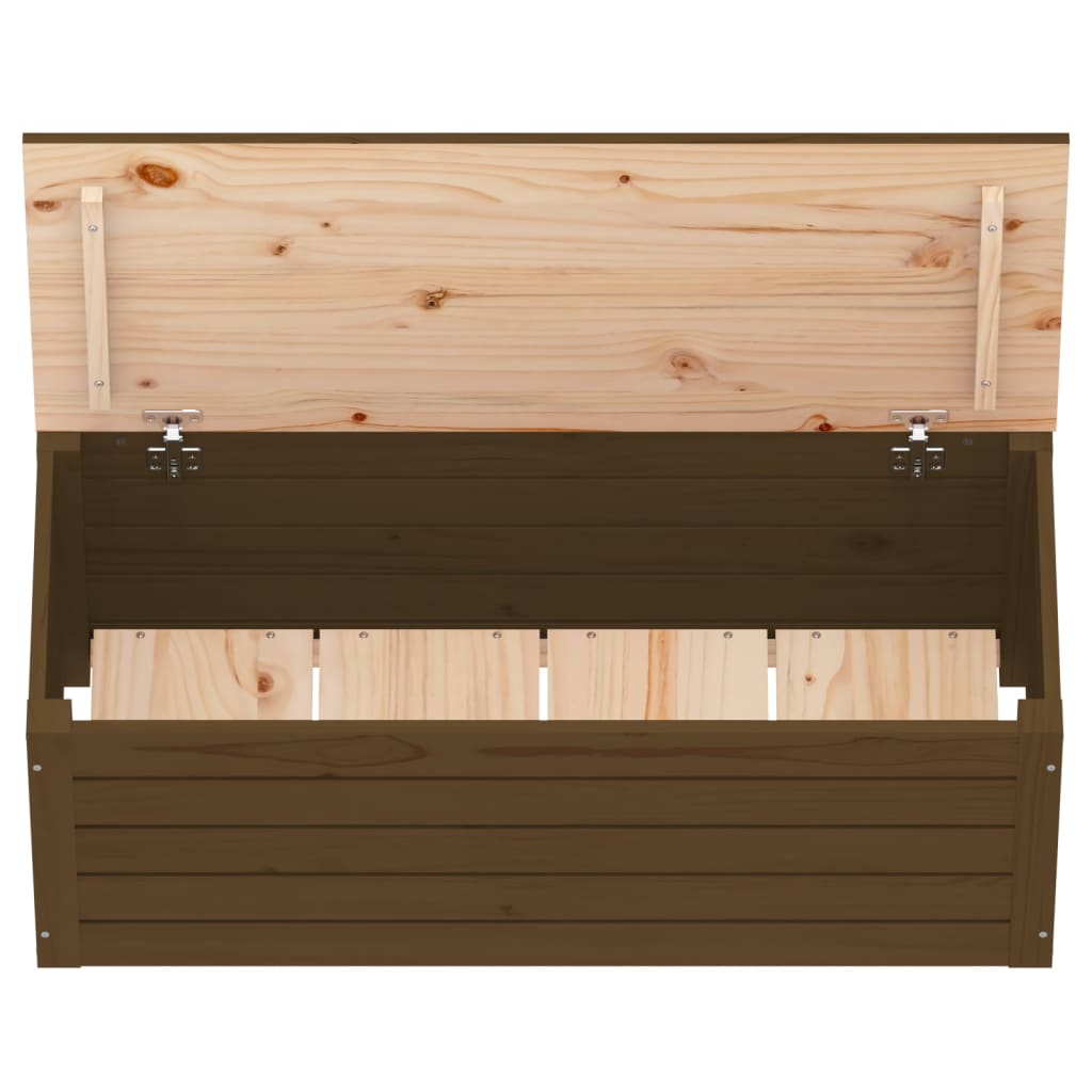 Storage Box Honey Brown 89x36.5x33 cm Solid Wood Pine