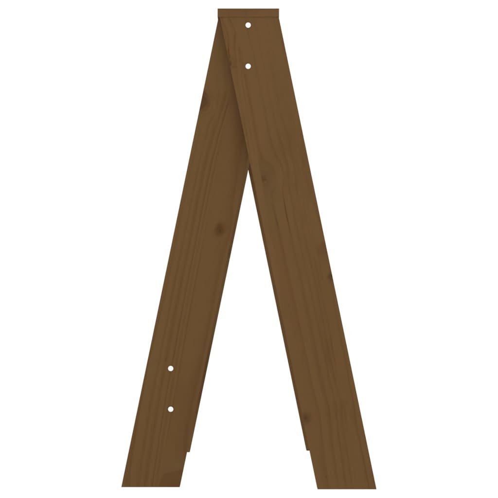 Stools 2 pcs Honey Brown 40x40x75 cm Solid Wood Pine