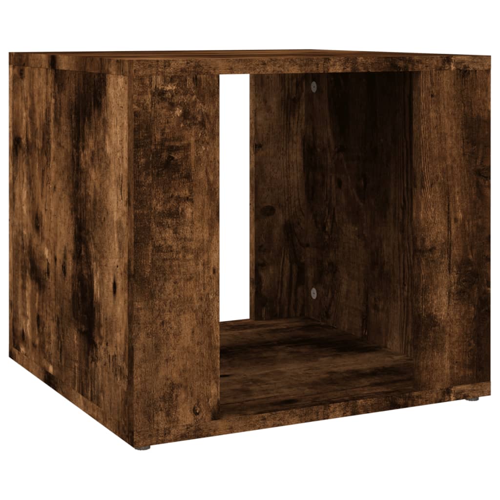 Bedside Table Smoked Oak 41x40x36 cm Engineered Wood