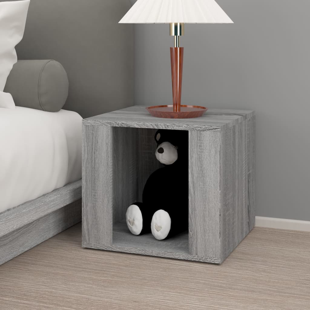Bedside Table Grey Sonoma 41x40x36 cm Engineered Wood