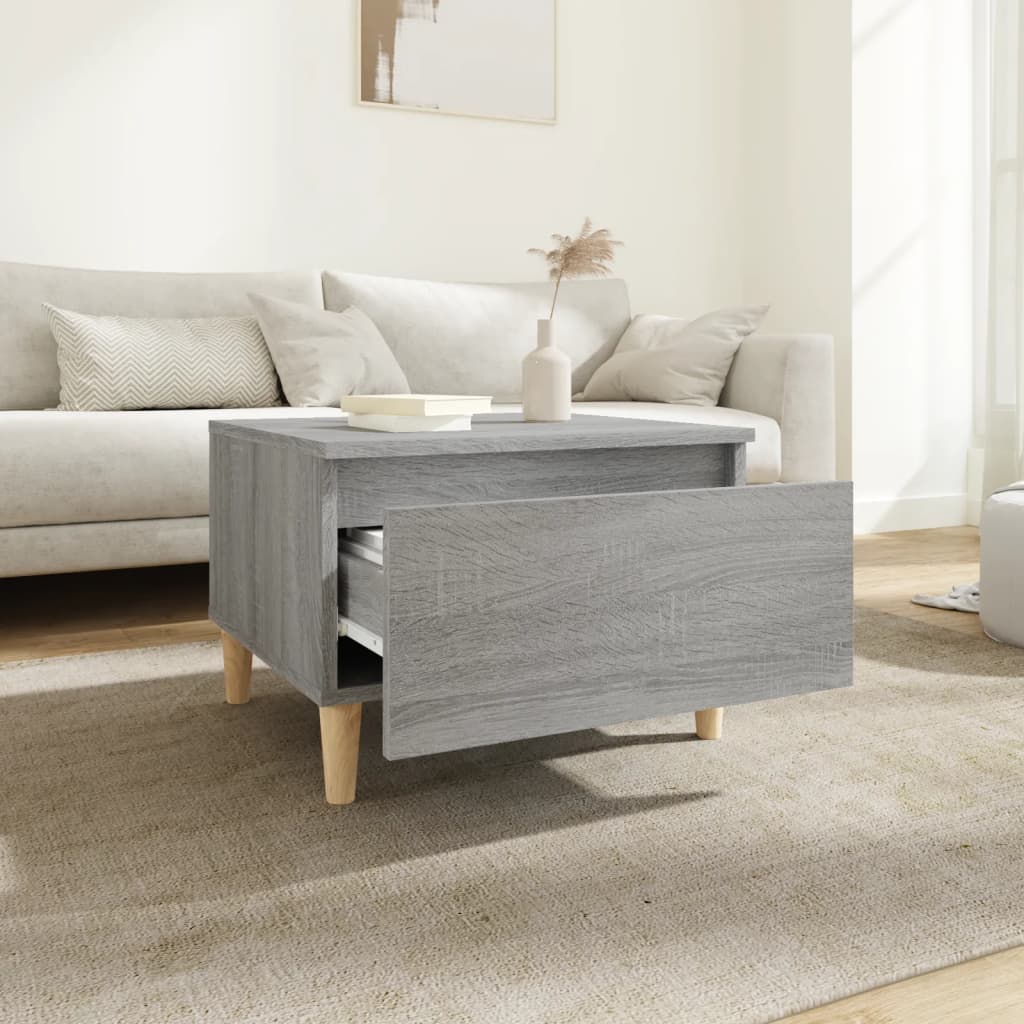 Side Table Grey Sonoma 50x46x35 cm Engineered Wood