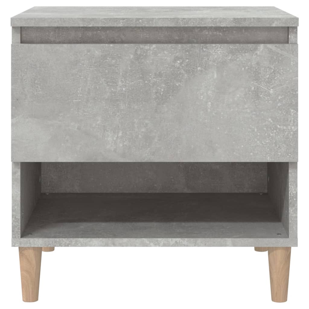Bedside Tables 2 pcs Concrete Grey 50x46x50 Engineered Wood