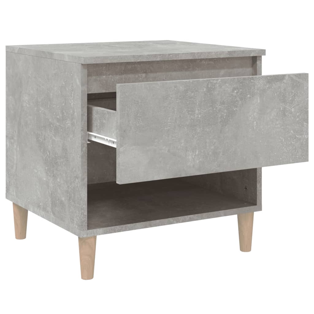 Bedside Tables 2 pcs Concrete Grey 50x46x50 Engineered Wood