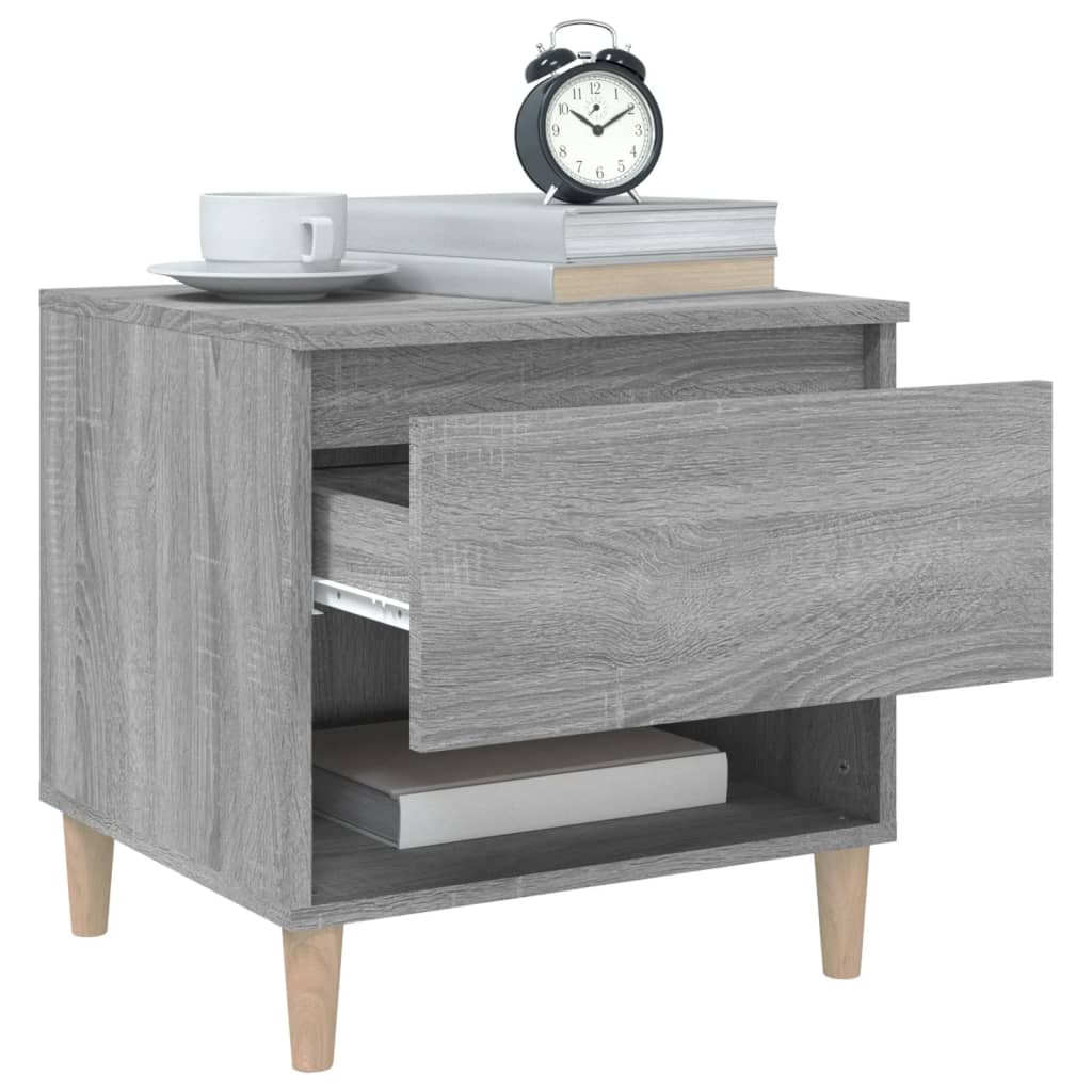Bedside Table Grey Sonoma 50x46x50 Engineered Wood