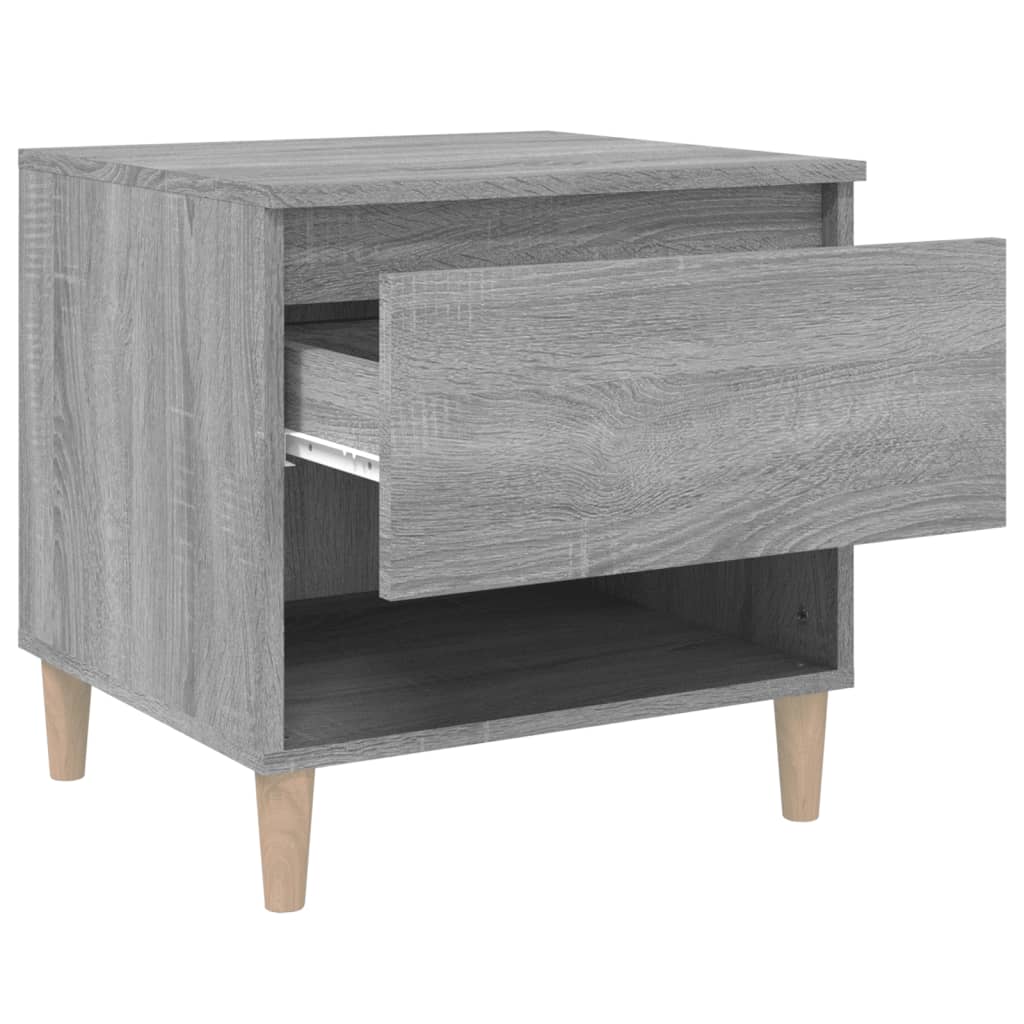 Bedside Table Grey Sonoma 50x46x50 Engineered Wood
