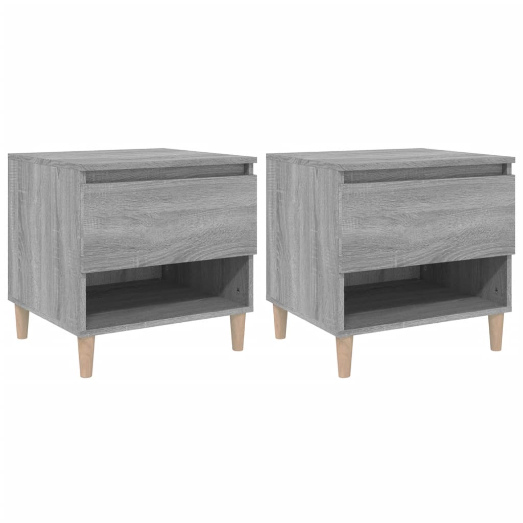 Bedside Tables 2 pcs Grey Sonoma 50x46x50 Engineered Wood