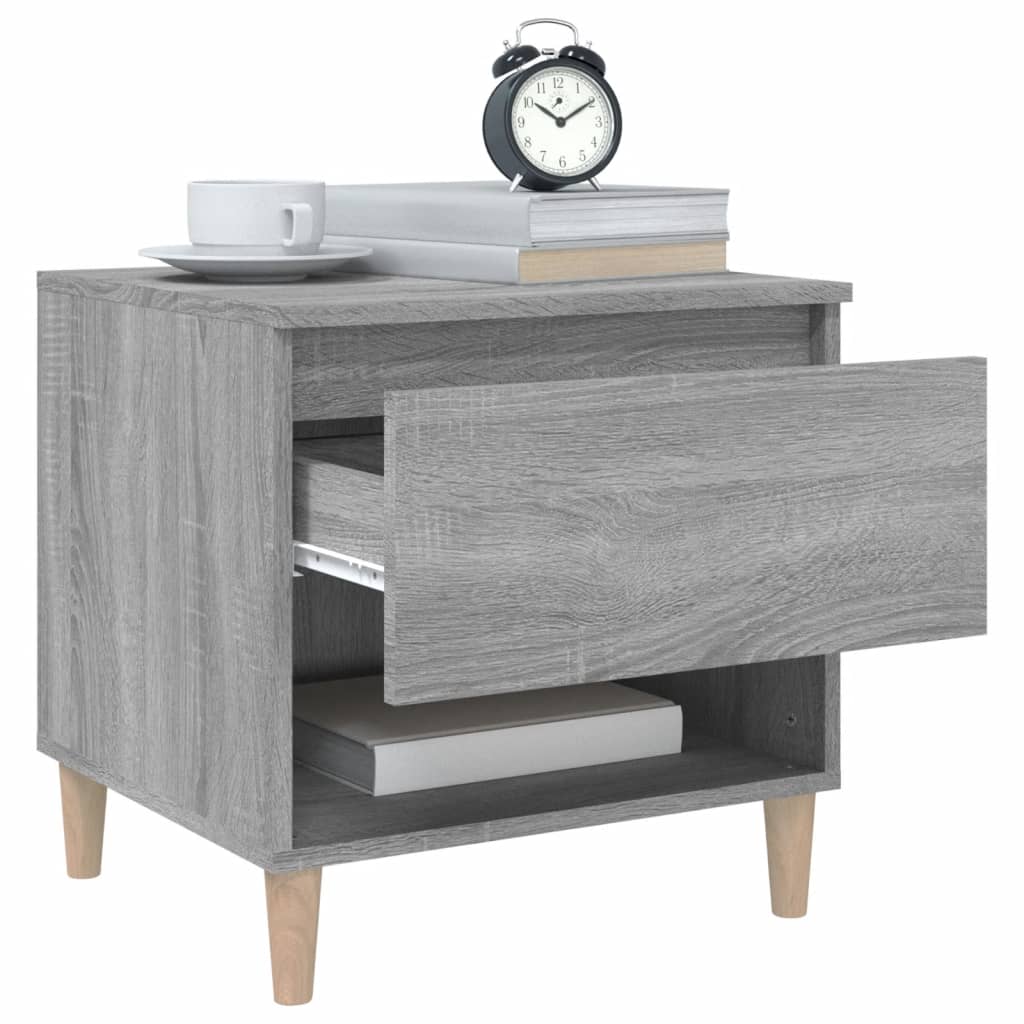 Bedside Tables 2 pcs Grey Sonoma 50x46x50 Engineered Wood