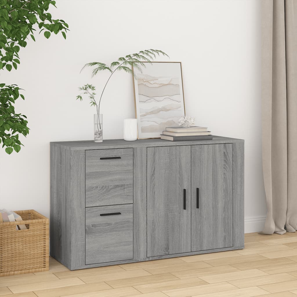 Sideboard Grey Sonoma 100x33x59.5 cm Engineered Wood