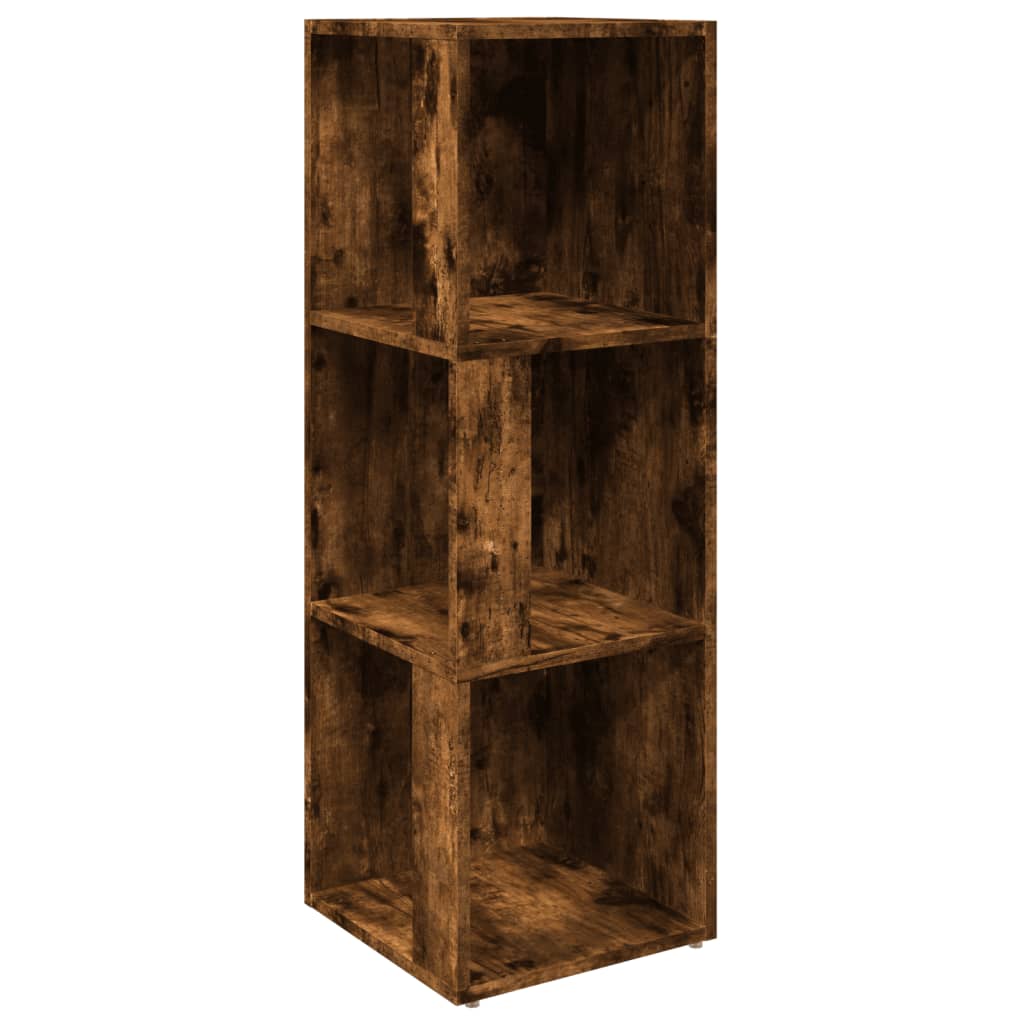 Corner Cabinet Smoked Oak 33x33x100 cm Engineered Wood