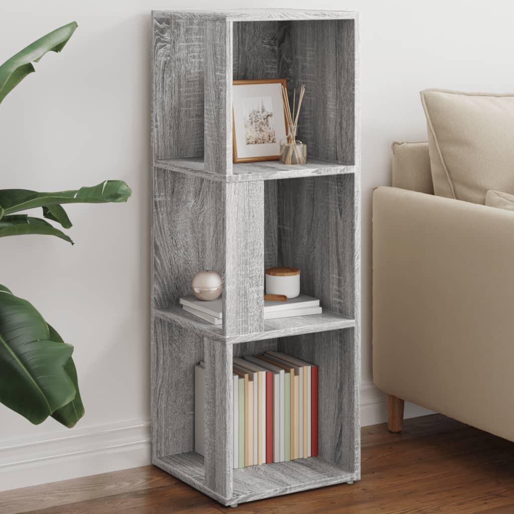 Corner Cabinet Grey Sonoma 33x33x100 cm Engineered Wood