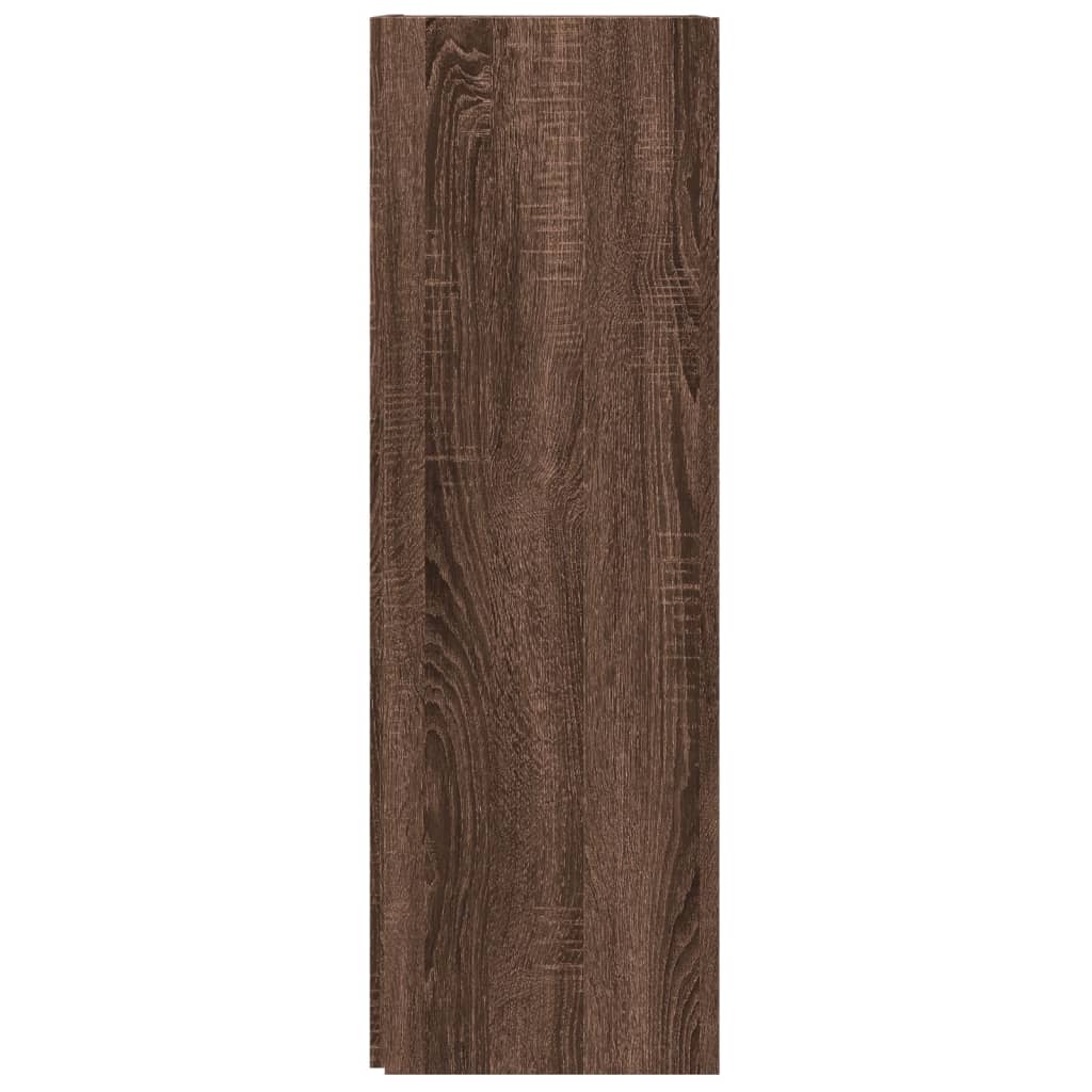 Corner Cabinet Brown Oak 33x33x100 cm Engineered Wood