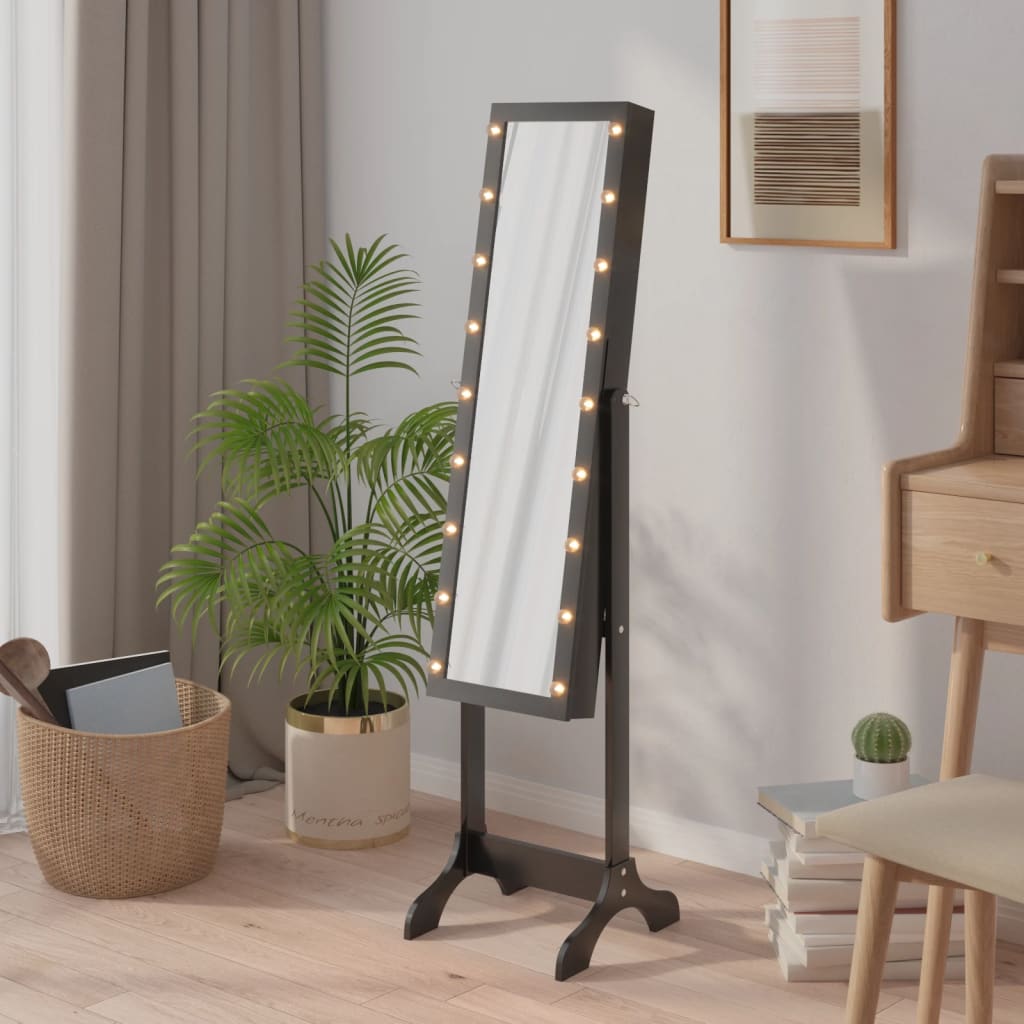 Free-Standing Mirror With Led 34X37X146 Cm