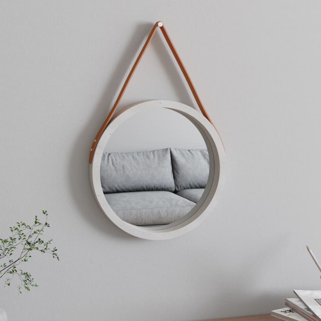 Wall Mirror With Strap 50 Cm