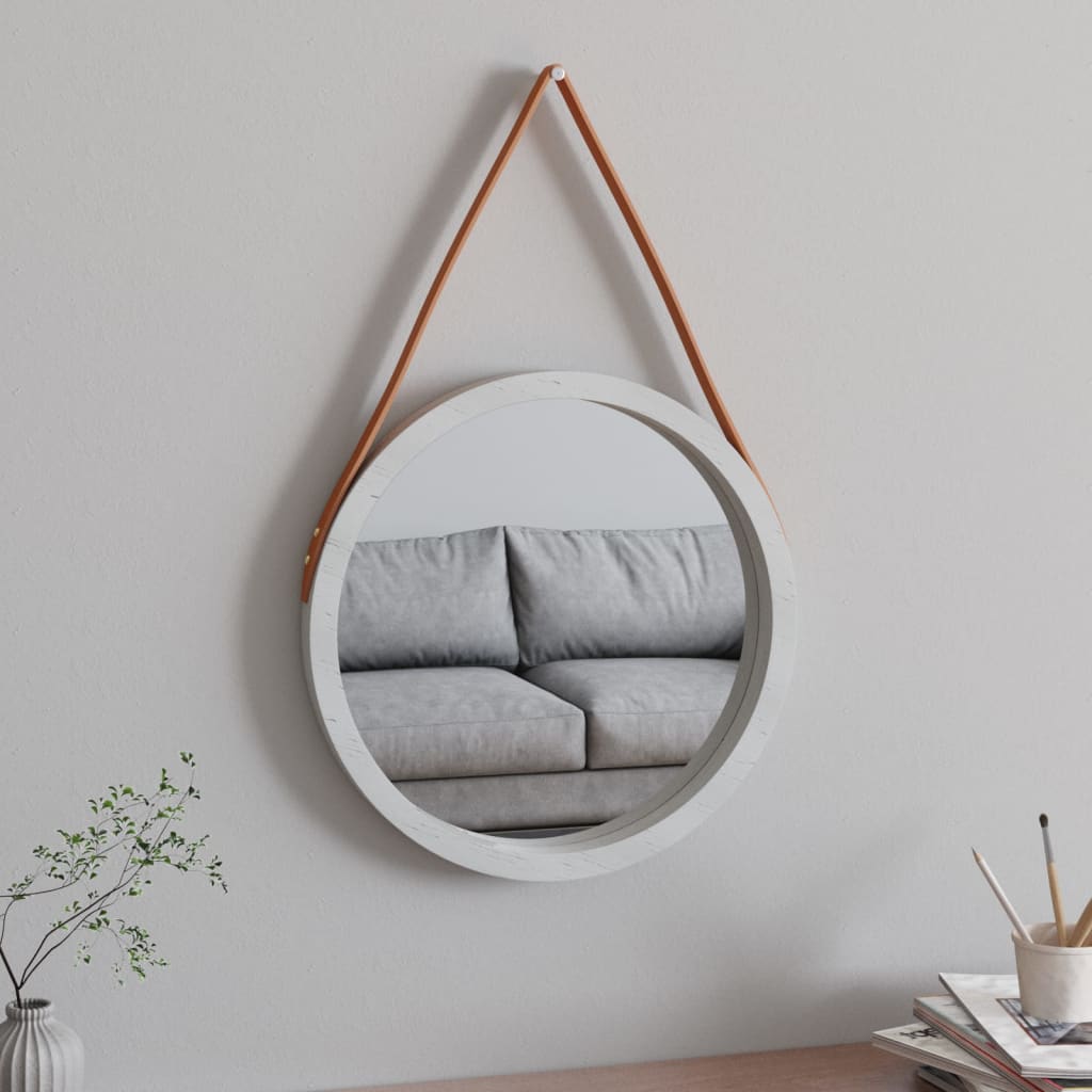 Wall Mirror With Strap 50 Cm