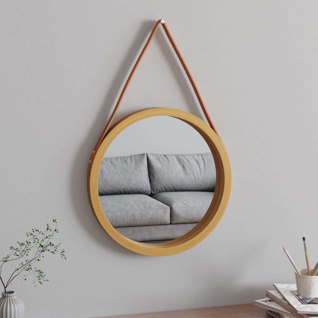 Wall Mirror With Strap 50 Cm