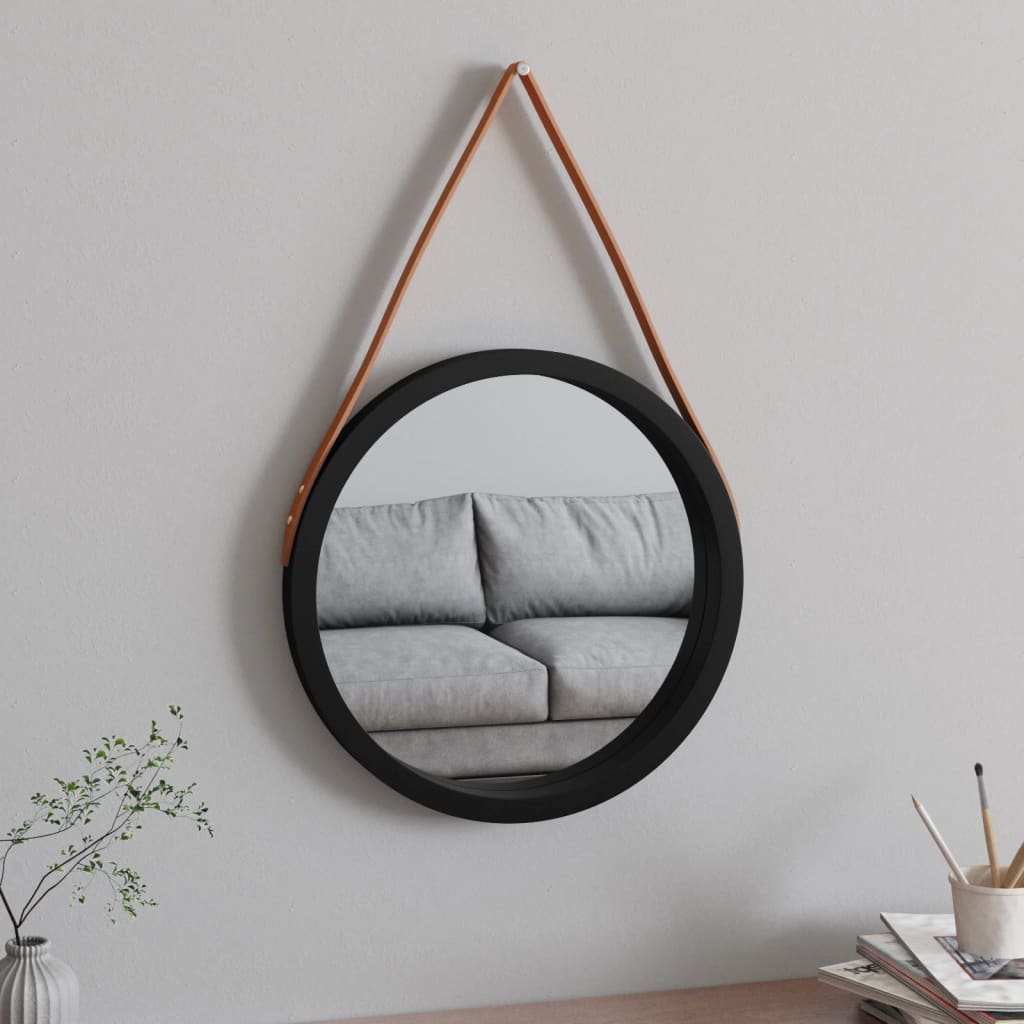 Wall Mirror With Strap 50 Cm