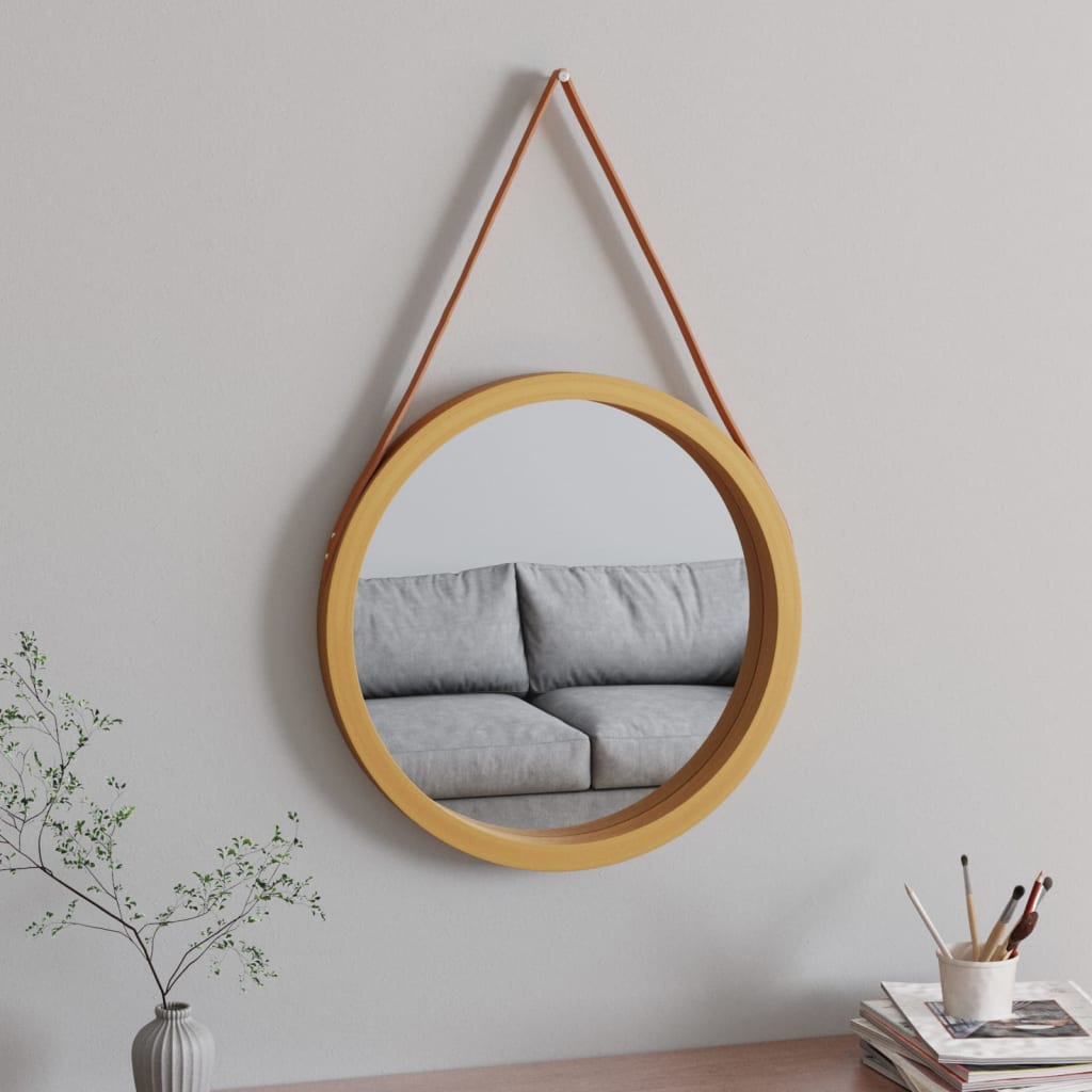 Wall Mirror With Strap 50 Cm