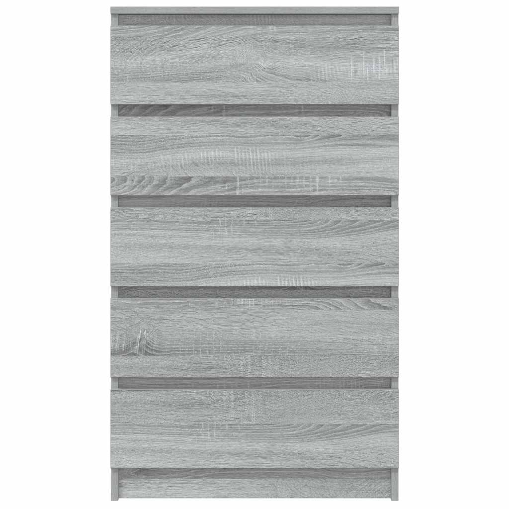 Drawer Cabinet Grey Sonoma 60x36x103 cm Engineered Wood