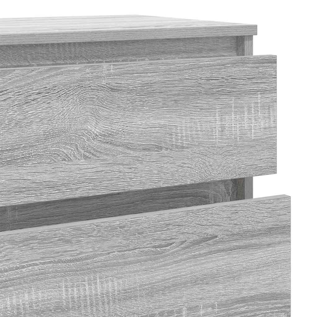 Drawer Cabinet Grey Sonoma 60x36x103 cm Engineered Wood