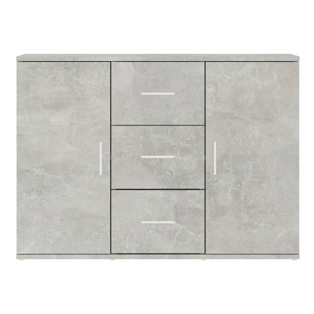 Sideboard Concrete Grey 91x29.5x65 cm Engineered Wood