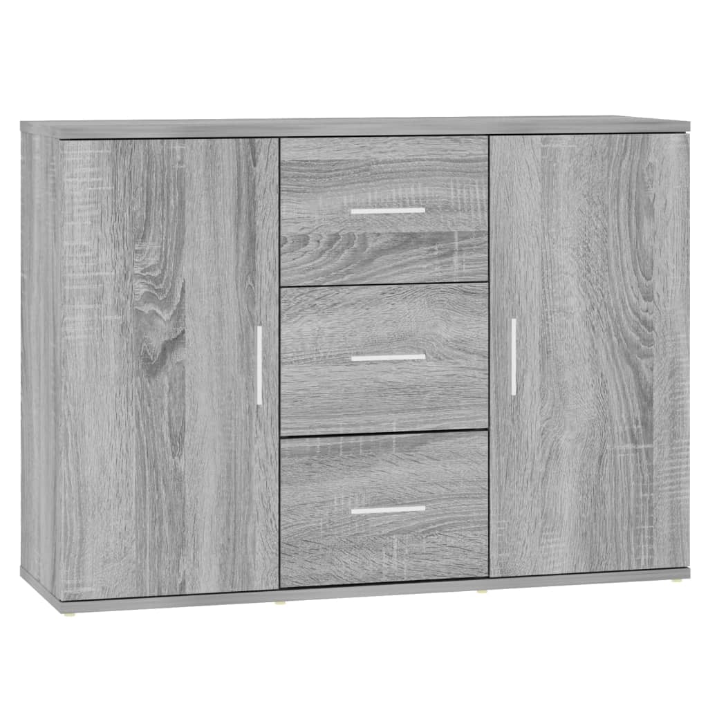 Sideboard Grey Sonoma 91x29.5x65 cm Engineered Wood