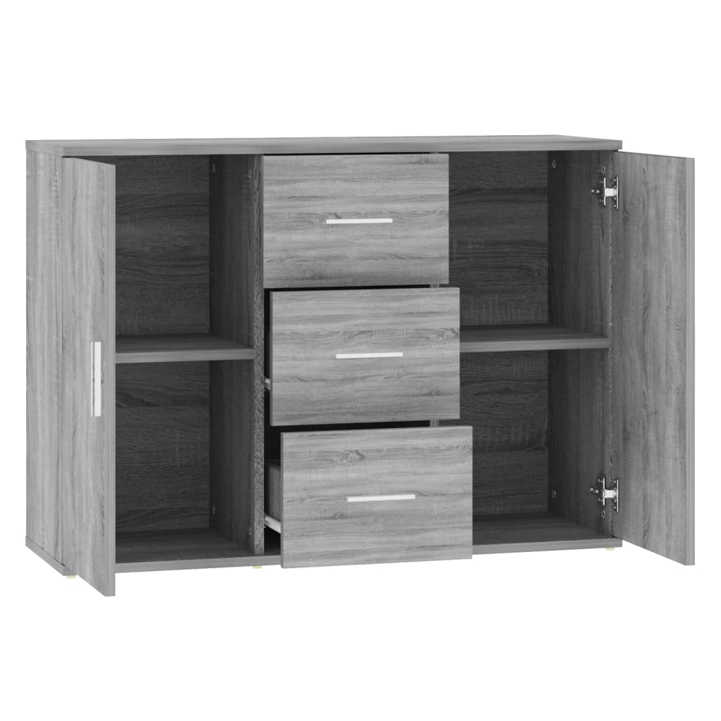 Sideboard Grey Sonoma 91x29.5x65 cm Engineered Wood