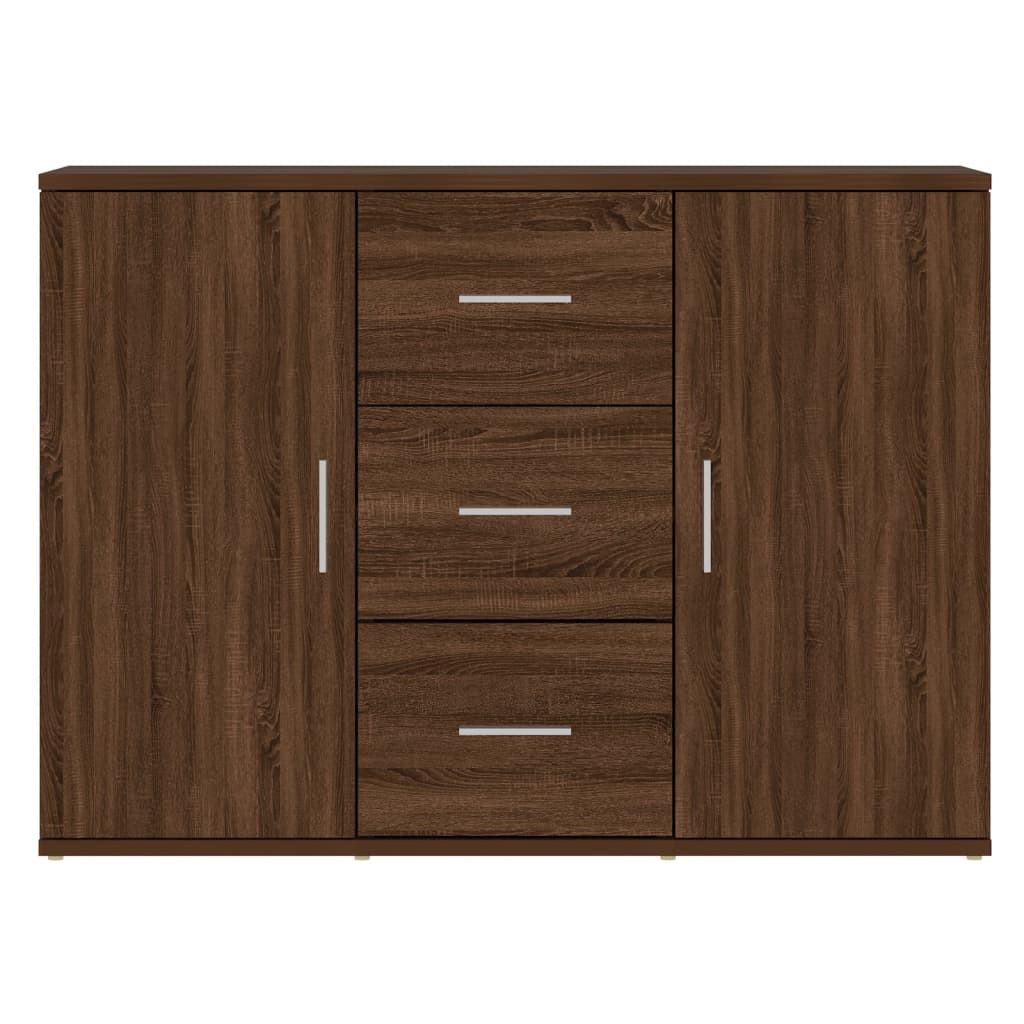 Sideboard Brown Oak 91x29.5x65 cm Engineered Wood