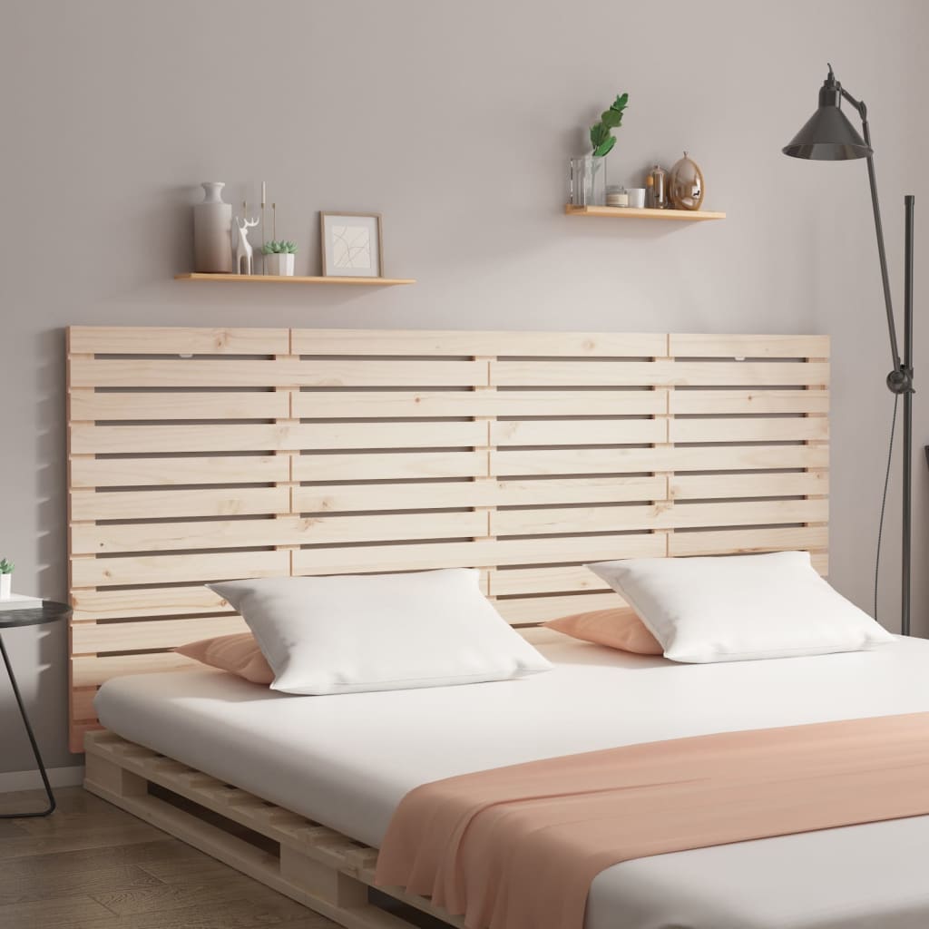 Wall Headboard 206x3x91.5 cm Solid Wood Pine