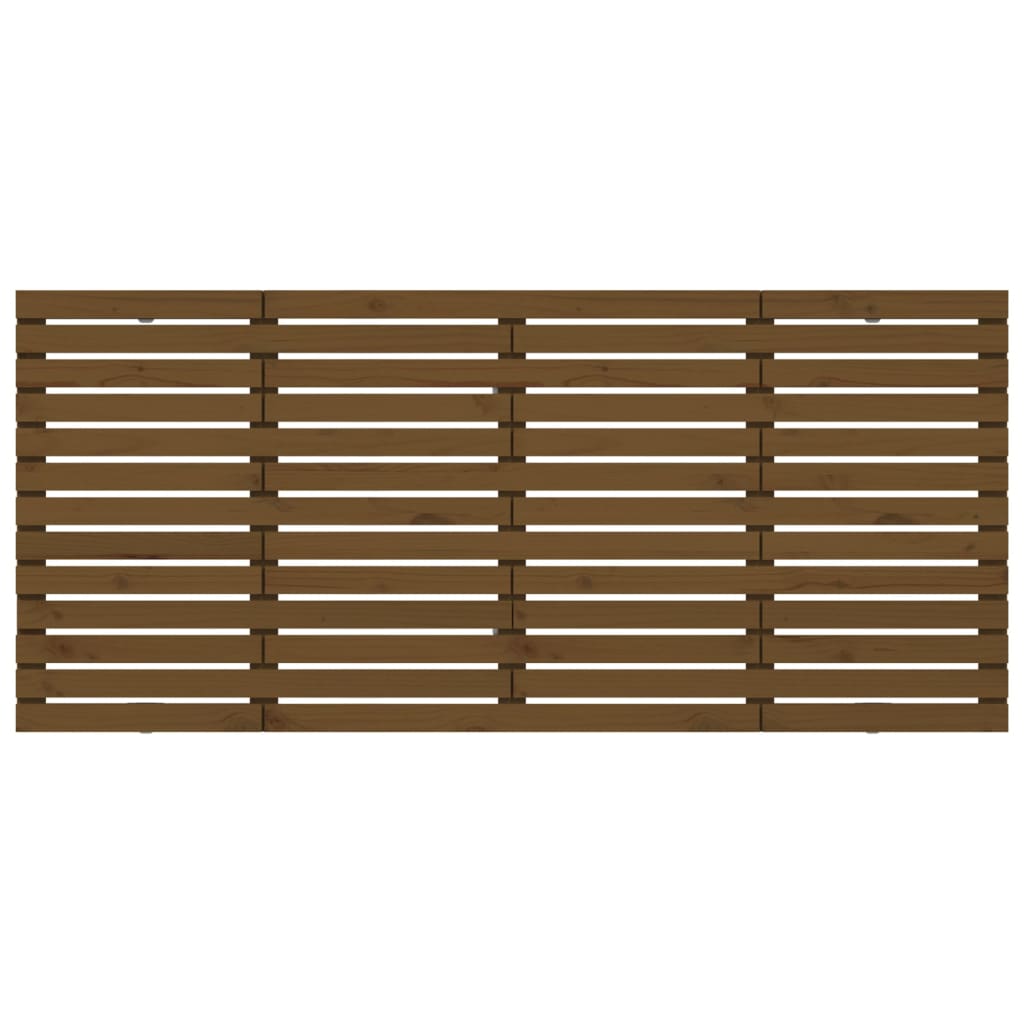 Wall Headboard Honey Brown 206x3x91.5 cm Solid Wood Pine