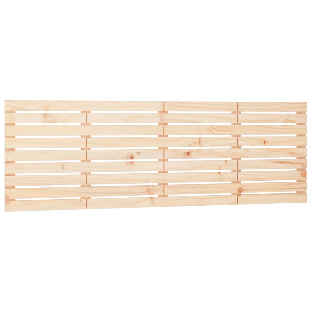 Wall Headboard 206x3x63 cm Solid Wood Pine