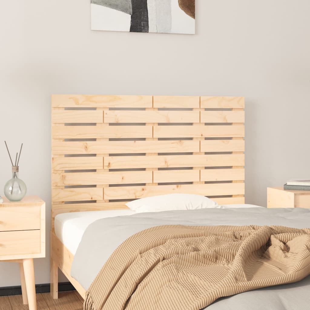 Wall Headboard 81x3x63 cm Solid Wood Pine