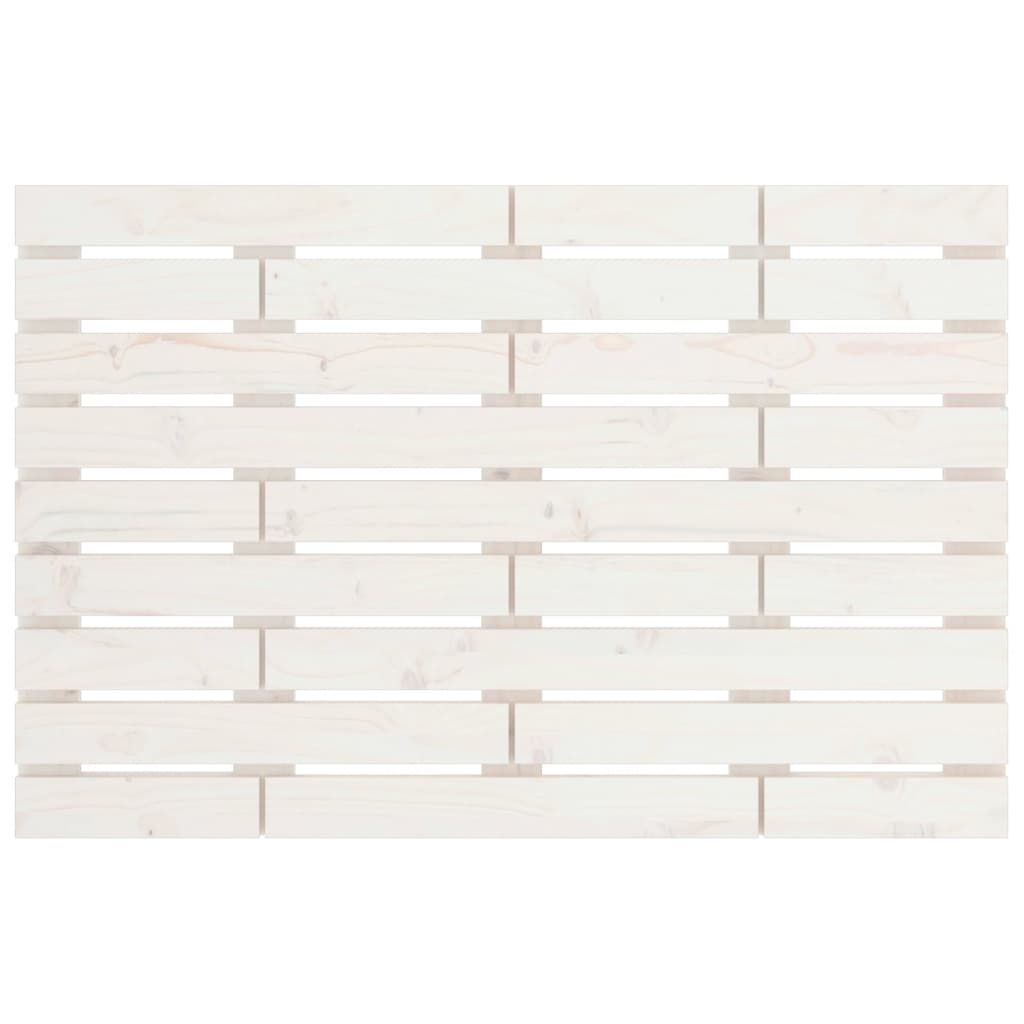Wall Headboard White 81x3x63 cm Solid Wood Pine