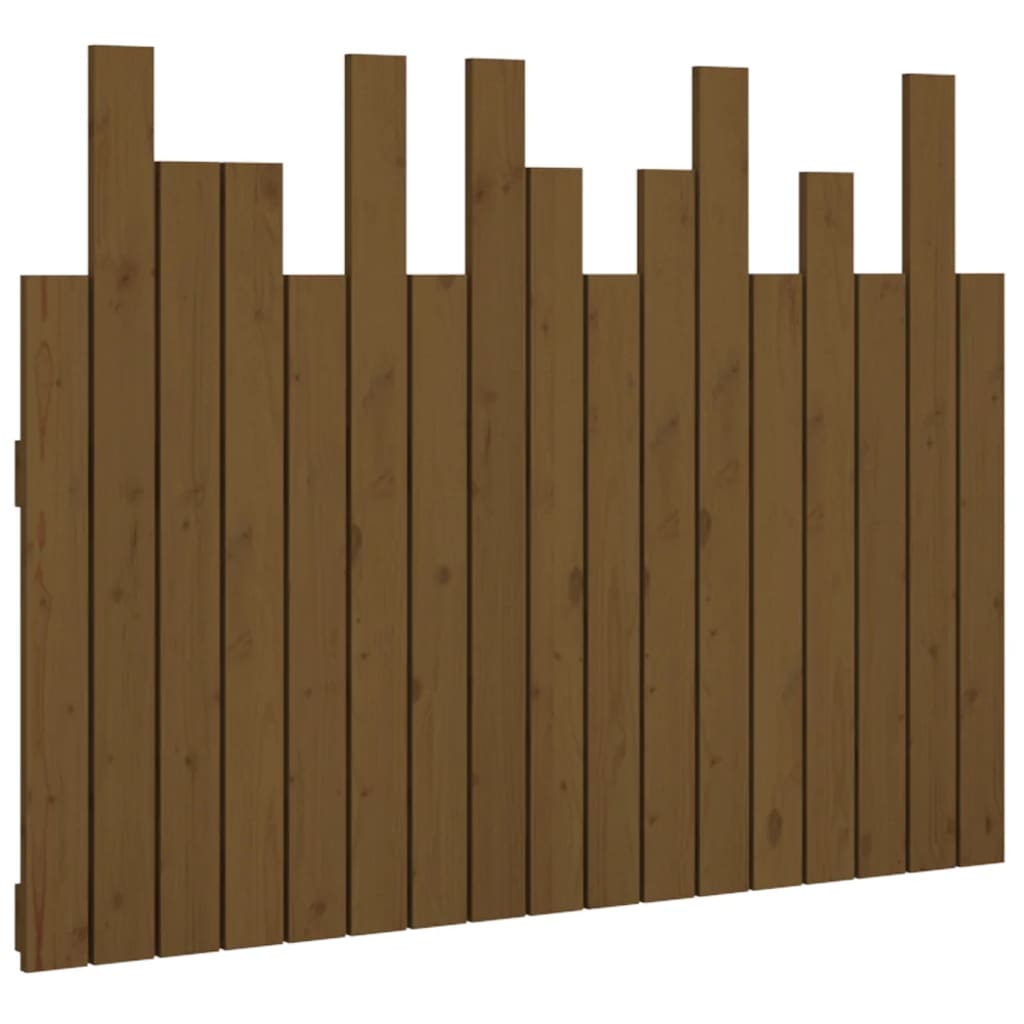 Wall Headboard Honey Brown 108x3x80 cm Solid Wood Pine