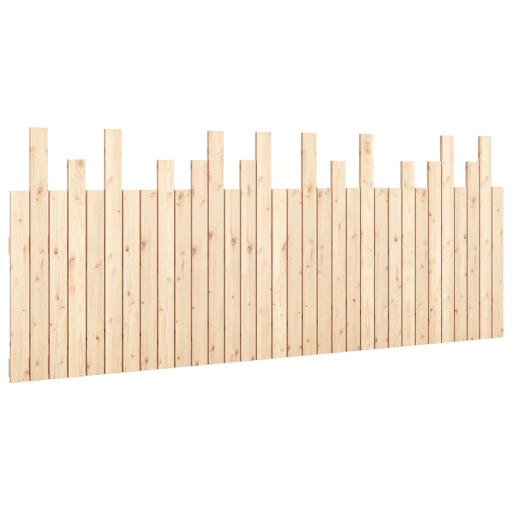 Wall Headboard 204x3x80 cm Solid Wood Pine