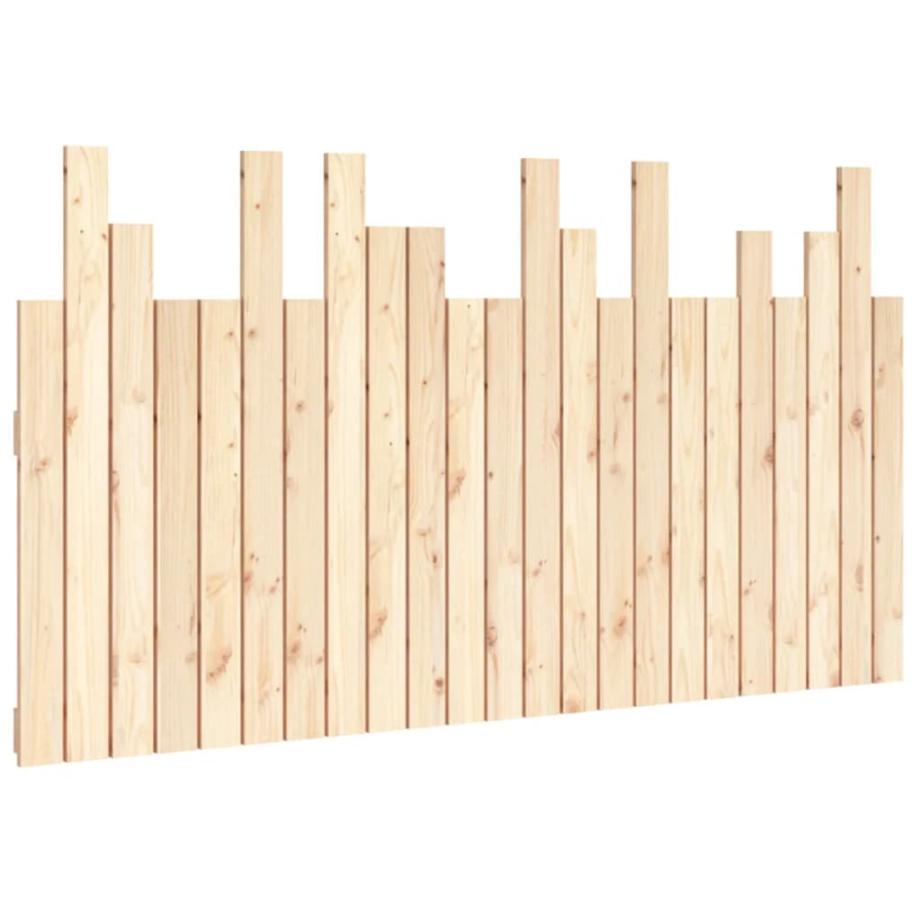 Wall Headboard 146.5x3x80 cm Solid Wood Pine