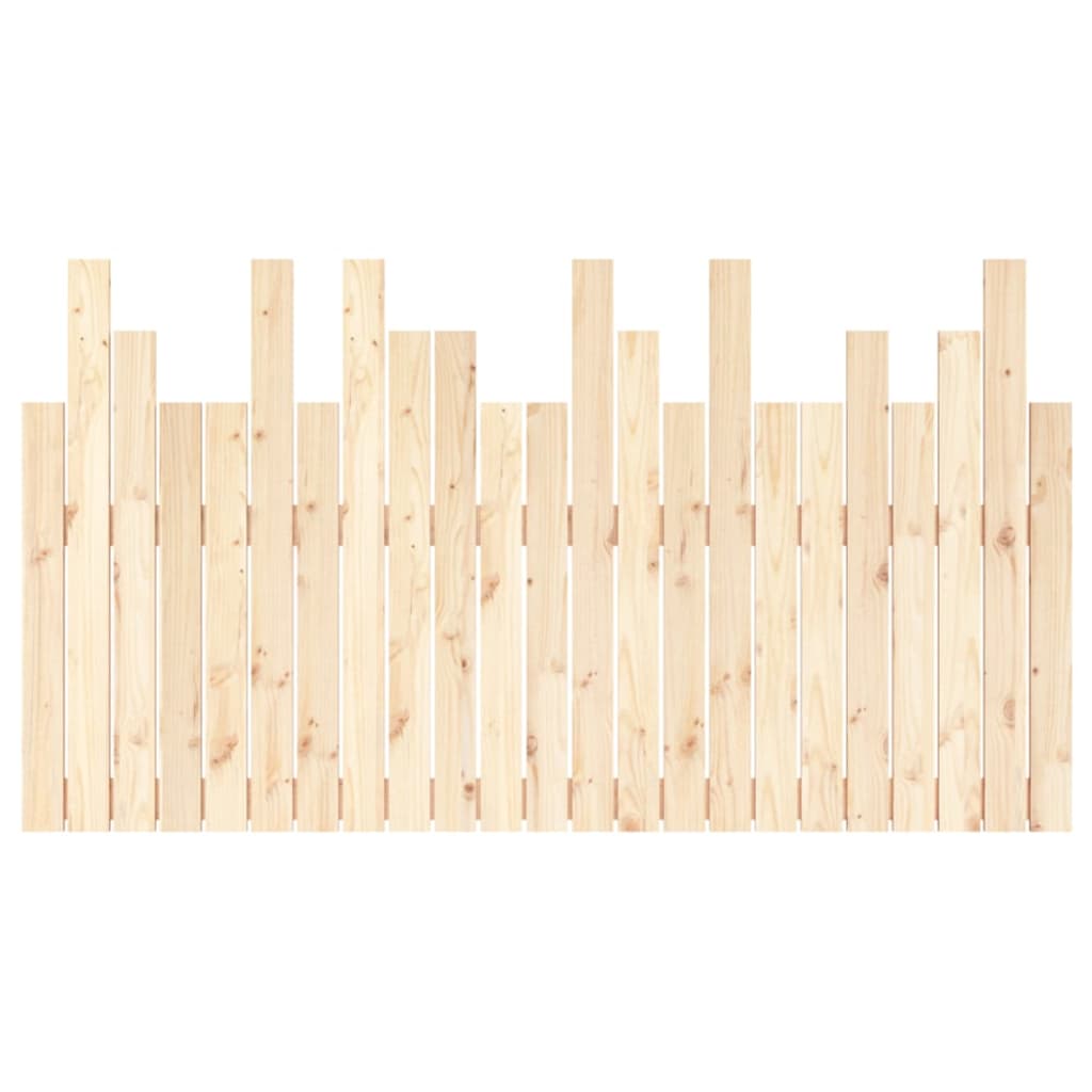 Wall Headboard 146.5x3x80 cm Solid Wood Pine