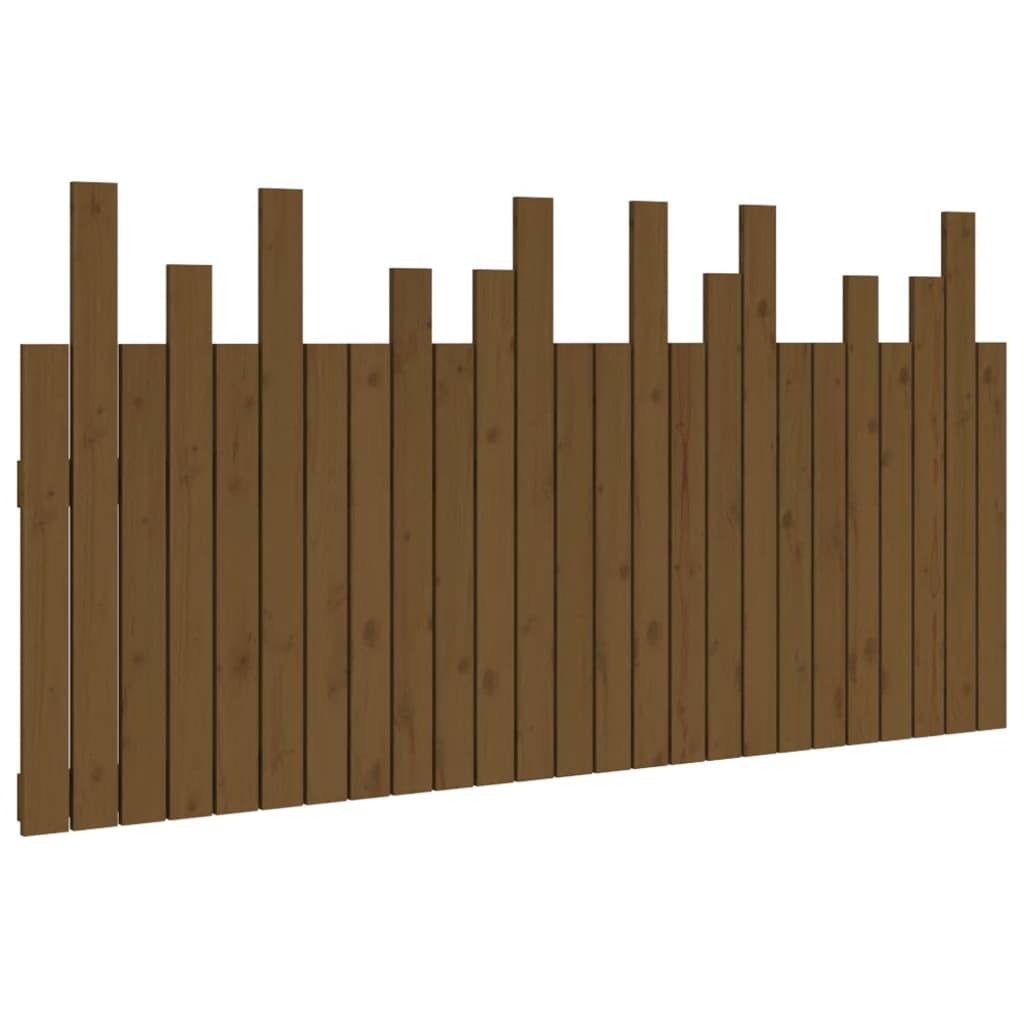 Wall Headboard Honey Brown 159.5x3x80 cm Solid Wood Pine
