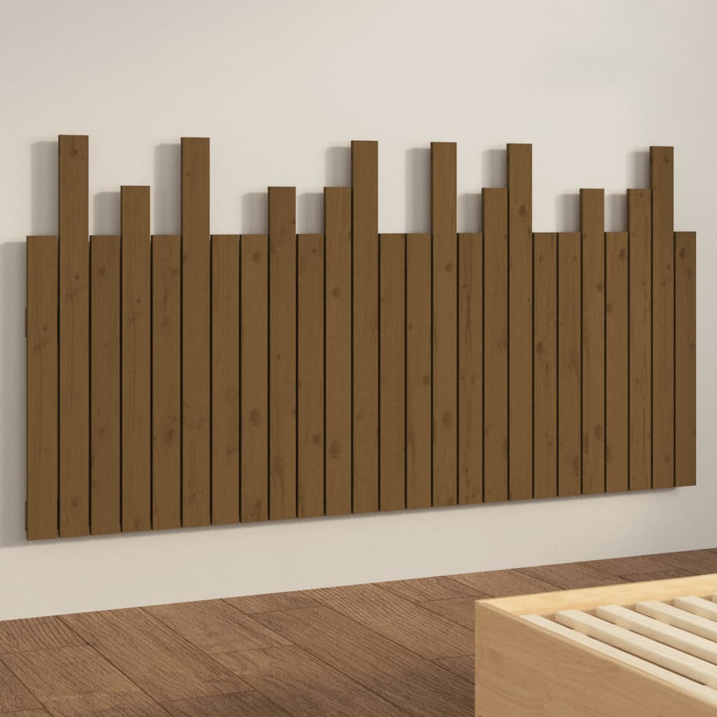 Wall Headboard Honey Brown 159.5x3x80 cm Solid Wood Pine