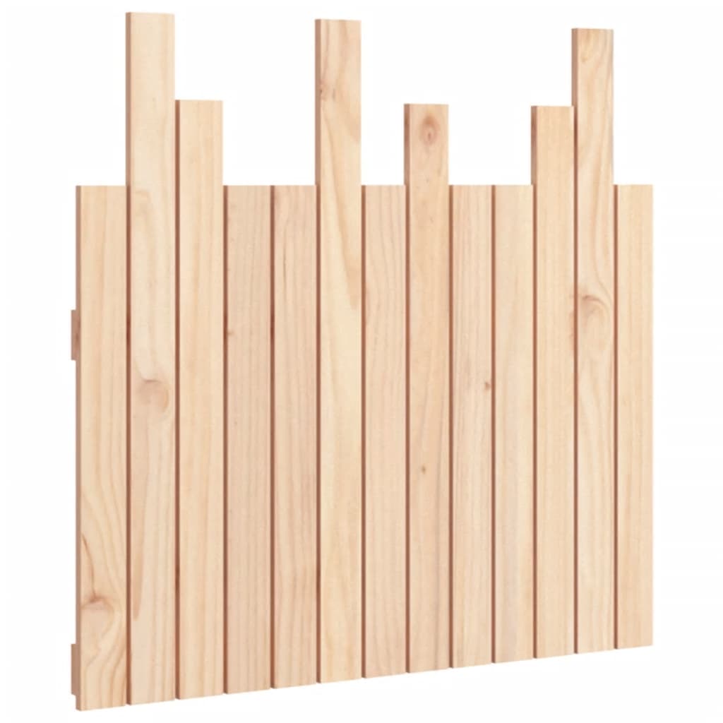 Wall Headboard 82.5x3x80 cm Solid Wood Pine