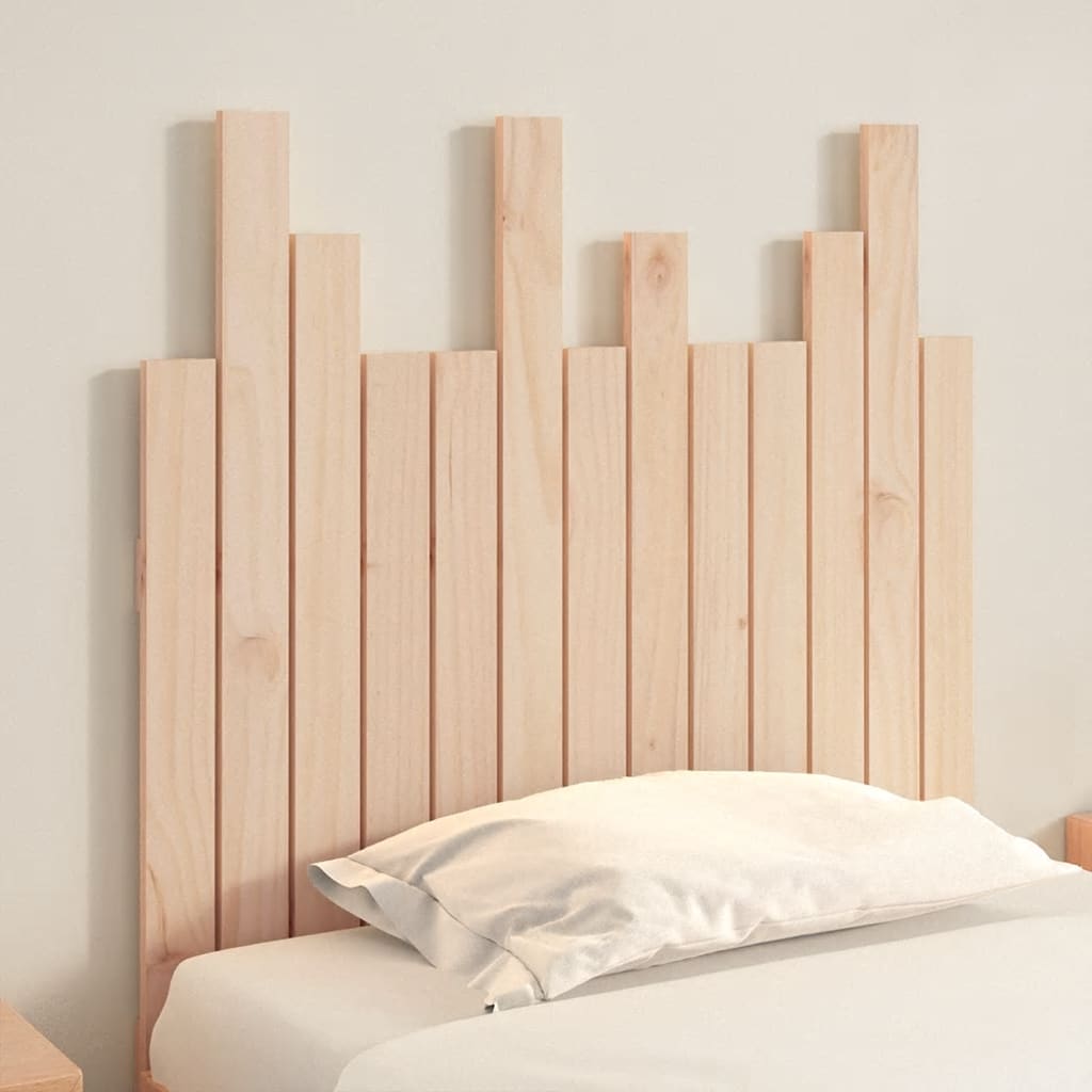 Wall Headboard 82.5x3x80 cm Solid Wood Pine