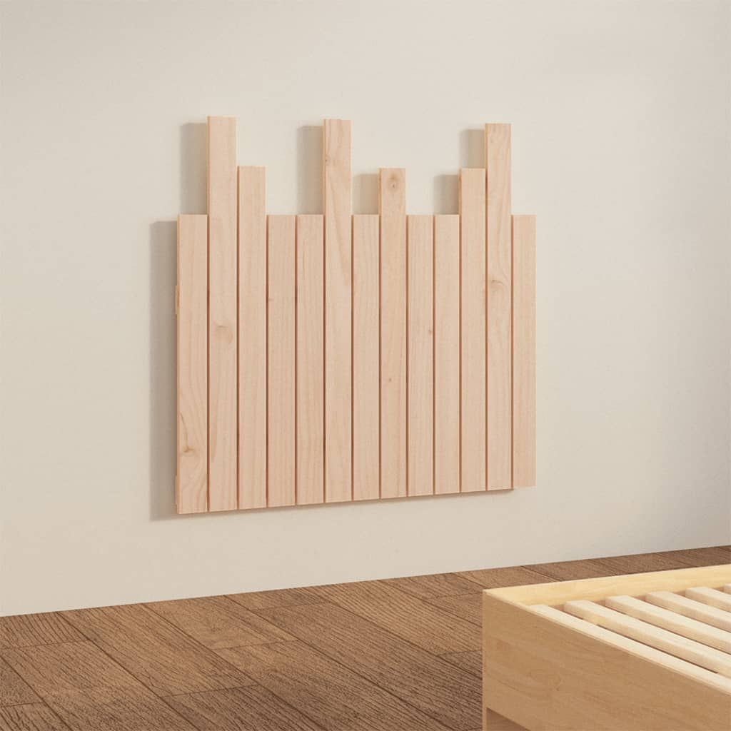 Wall Headboard 82.5x3x80 cm Solid Wood Pine