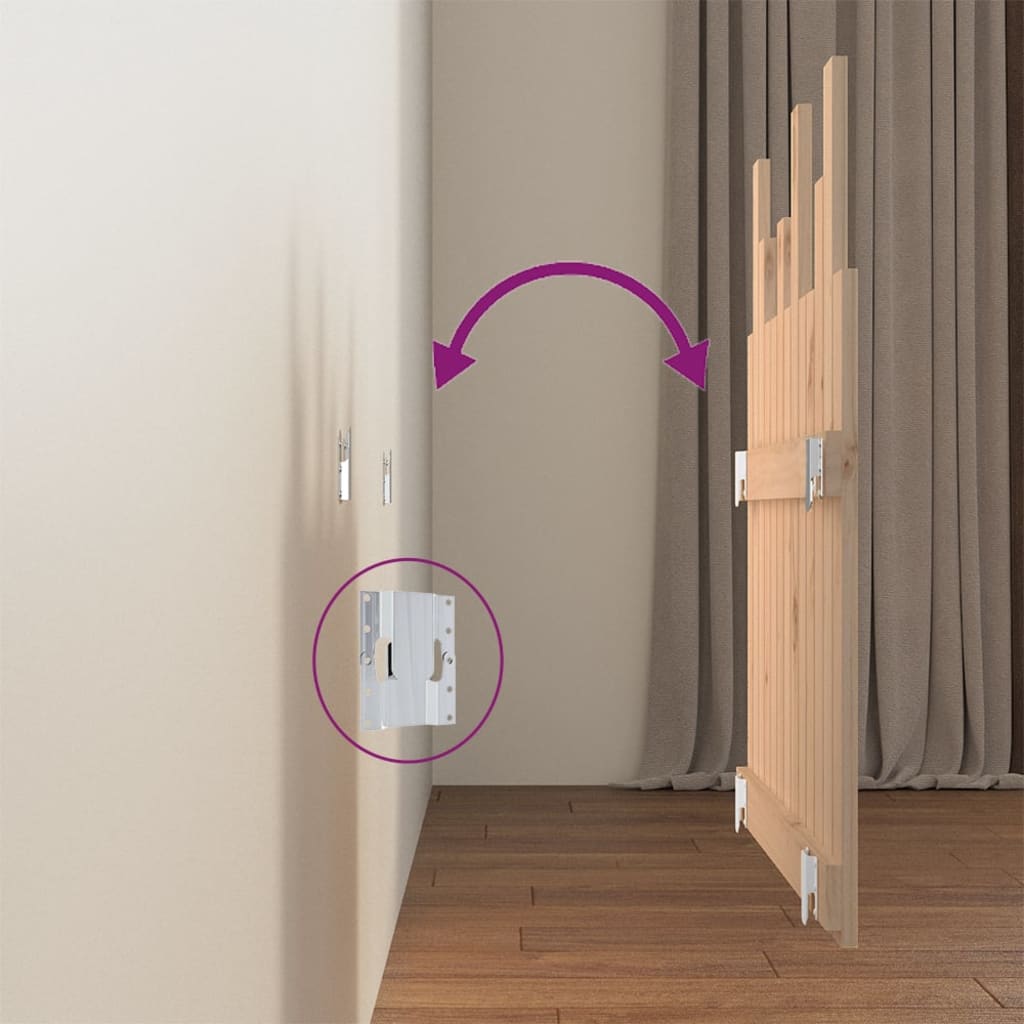 Wall Headboard 82.5x3x80 cm Solid Wood Pine