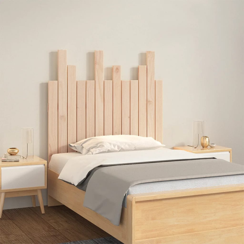 Wall Headboard 82.5x3x80 cm Solid Wood Pine