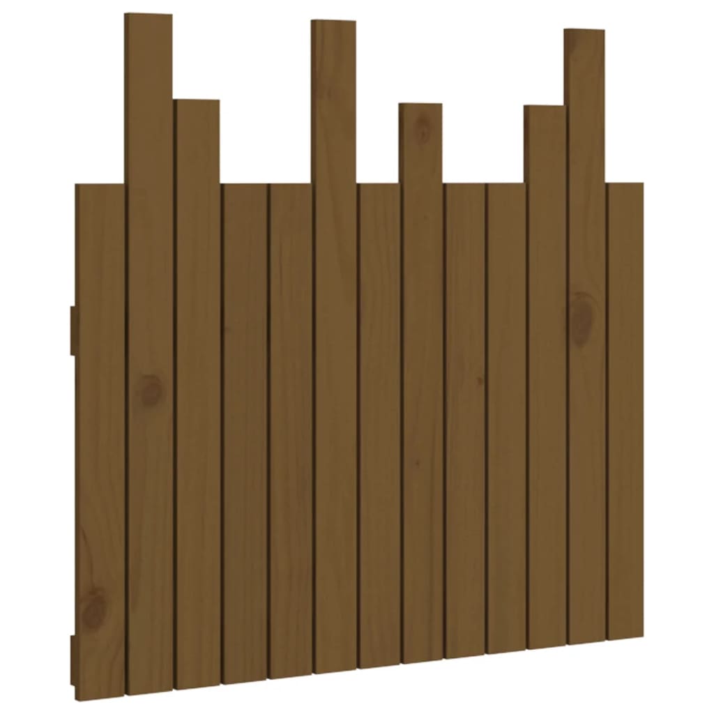 Wall Headboard Honey Brown 82.5x3x80 cm Solid Wood Pine