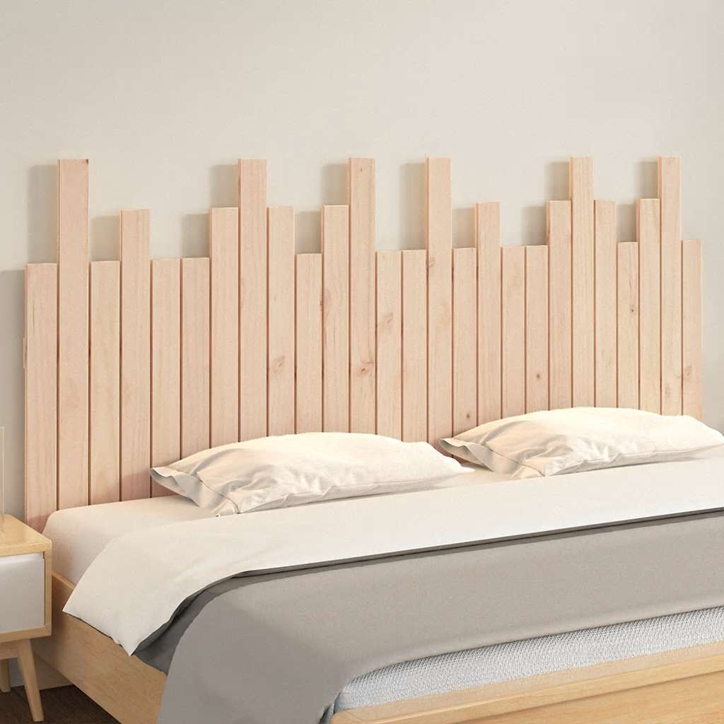 Wall Headboard 166x3x80 cm Solid Wood Pine