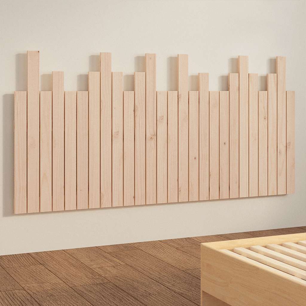 Wall Headboard 166x3x80 cm Solid Wood Pine