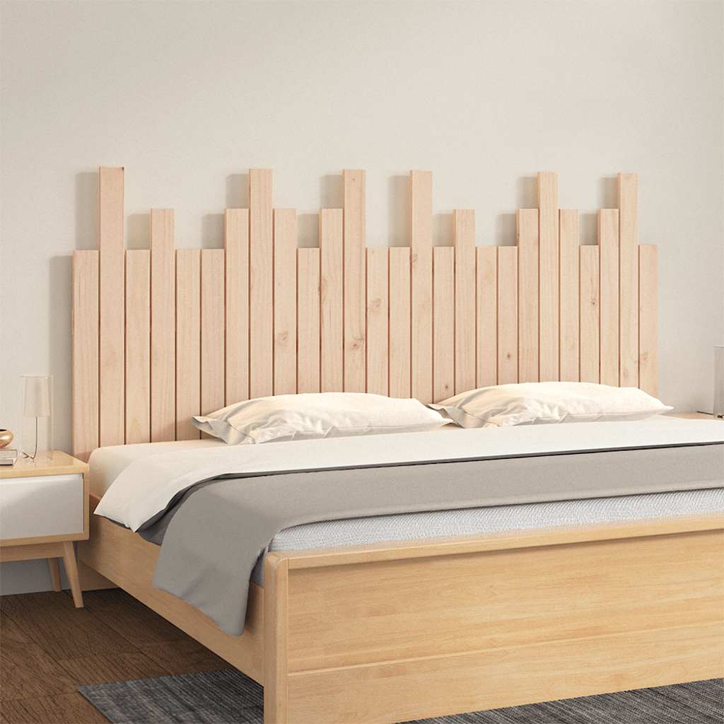 Wall Headboard 166x3x80 cm Solid Wood Pine