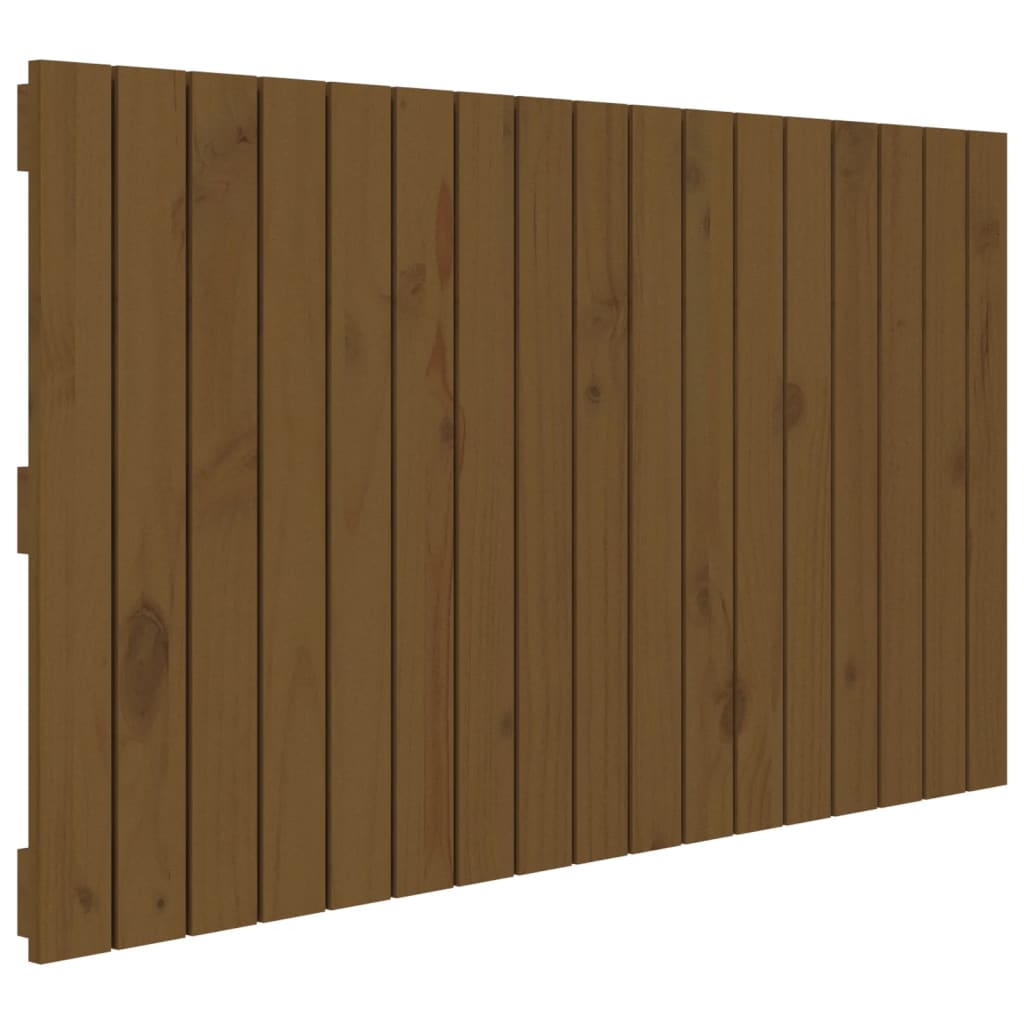 Wall Headboard Honey Brown 108x3x60 cm Solid Wood Pine