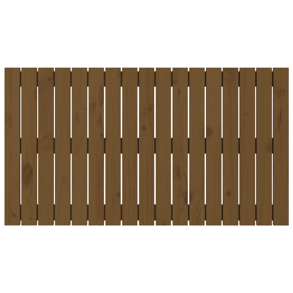 Wall Headboard Honey Brown 108x3x60 cm Solid Wood Pine